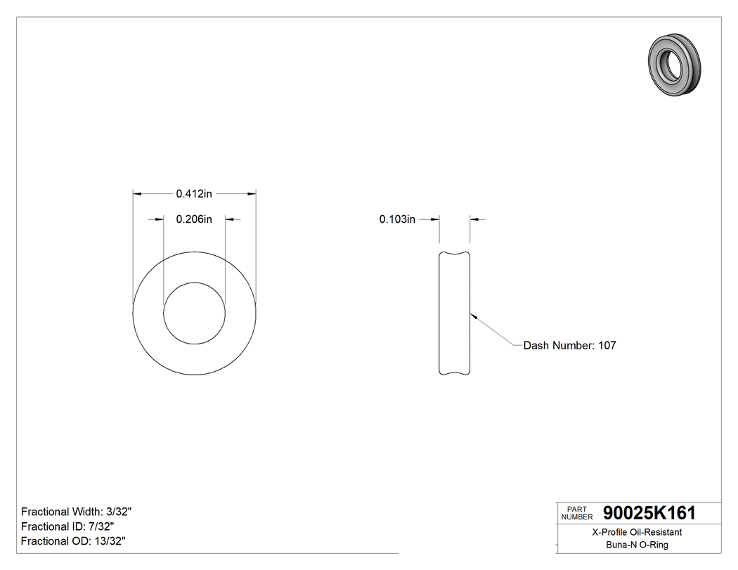 Technical drawing - 90025K161